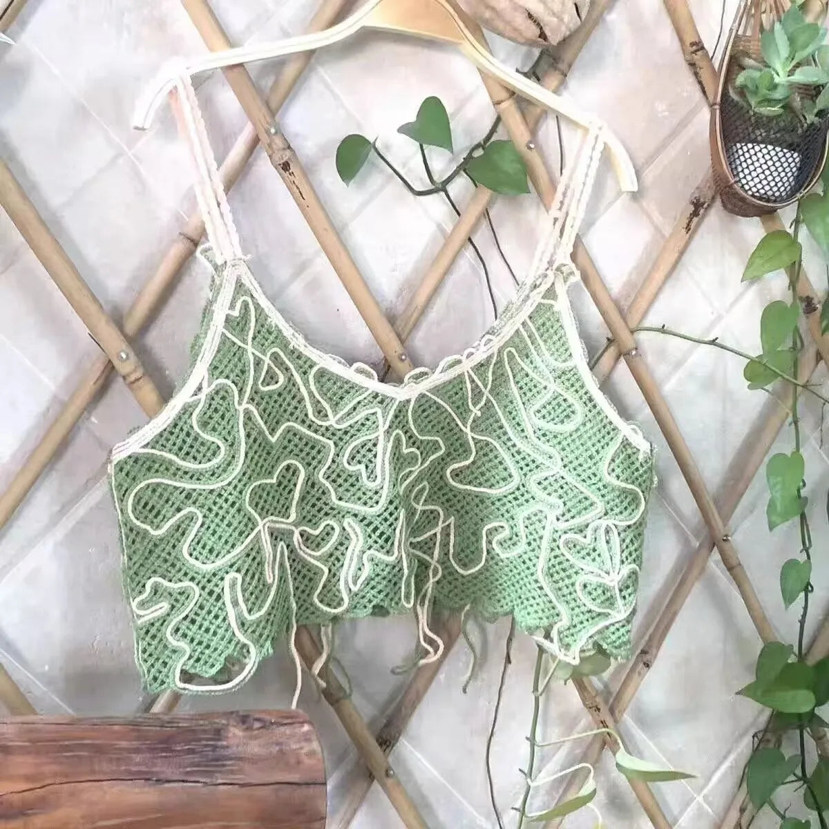 Vintage Knitted Retro Crochet Women Tank Tops