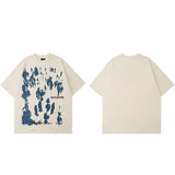Shadow Letter Printed Hip Hop T-Shirt