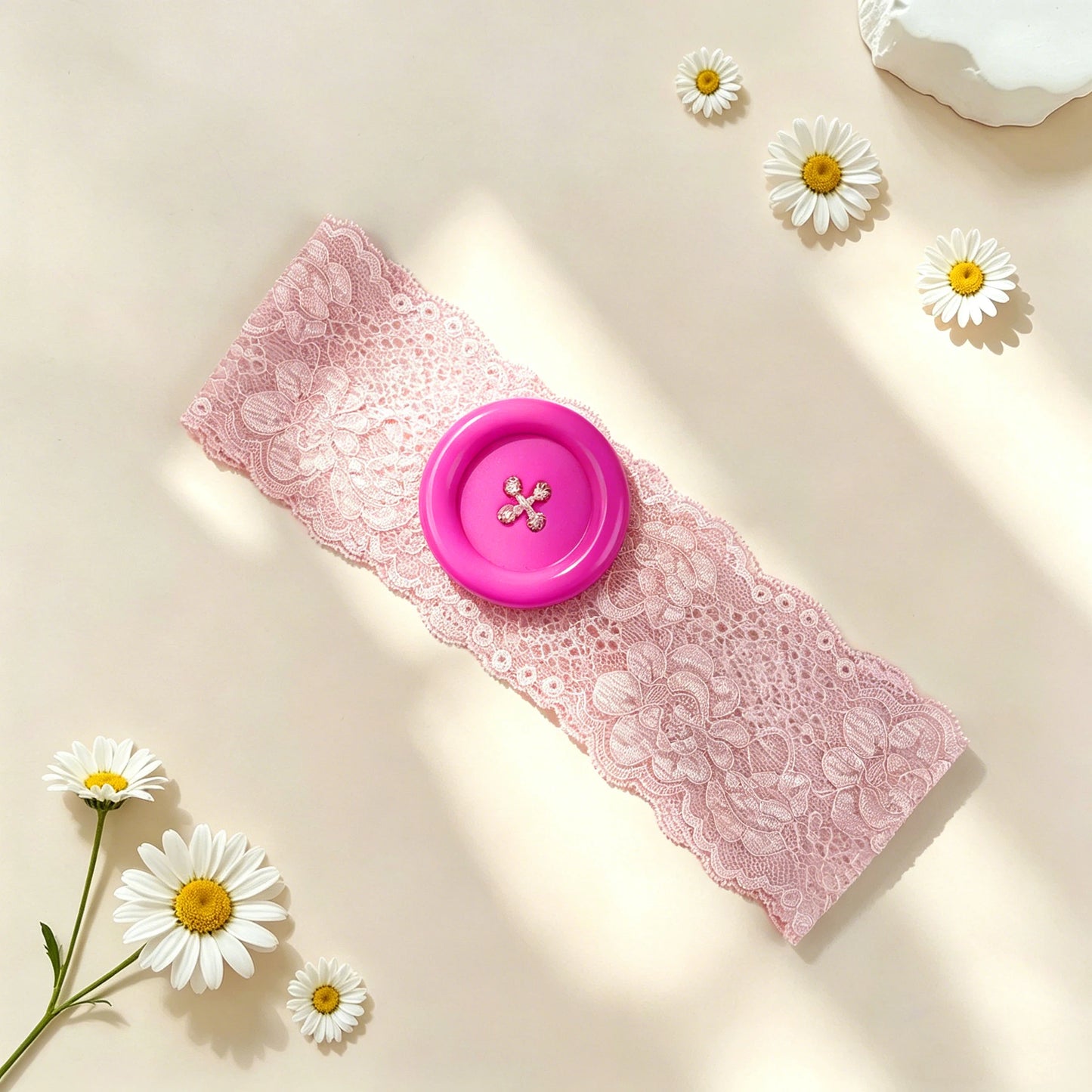 Kawaii Button Headband