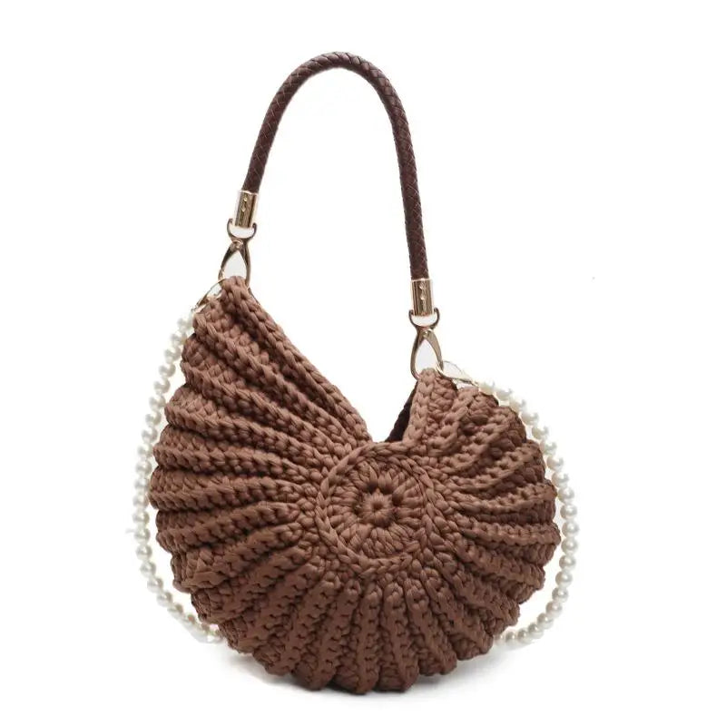 Creative Conch Handmade Crochet Shoulder Bag