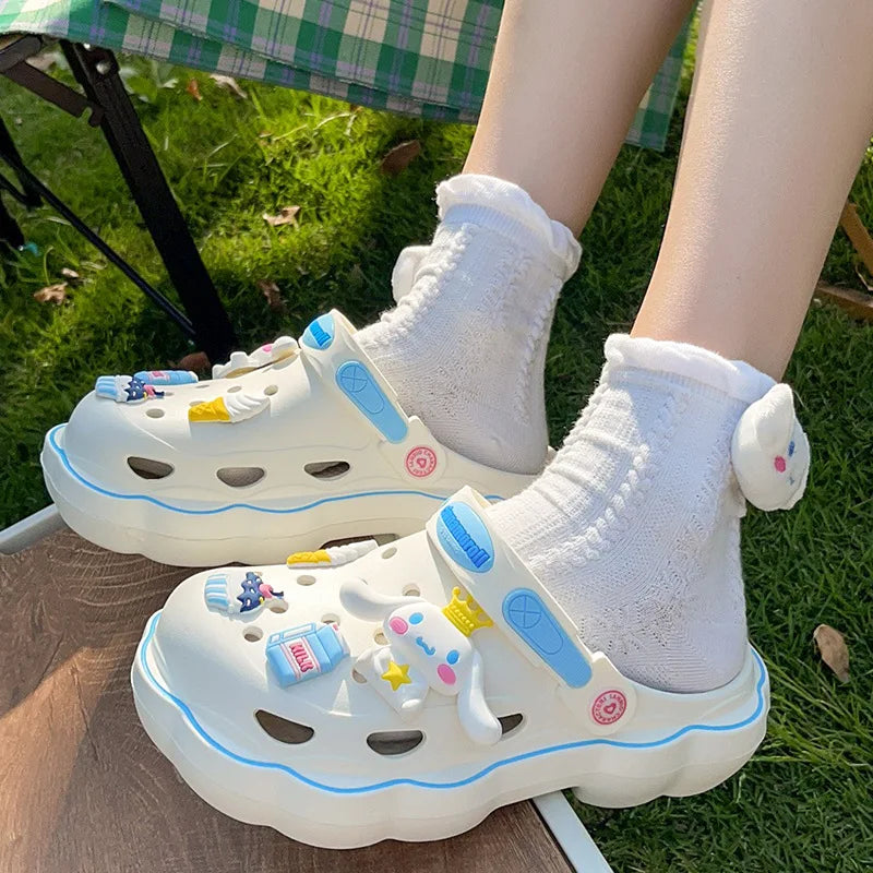 Cute Hello Kitty Soft Girl Crocs