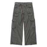 Retro Camouflage Wide Leg Cargo Pants