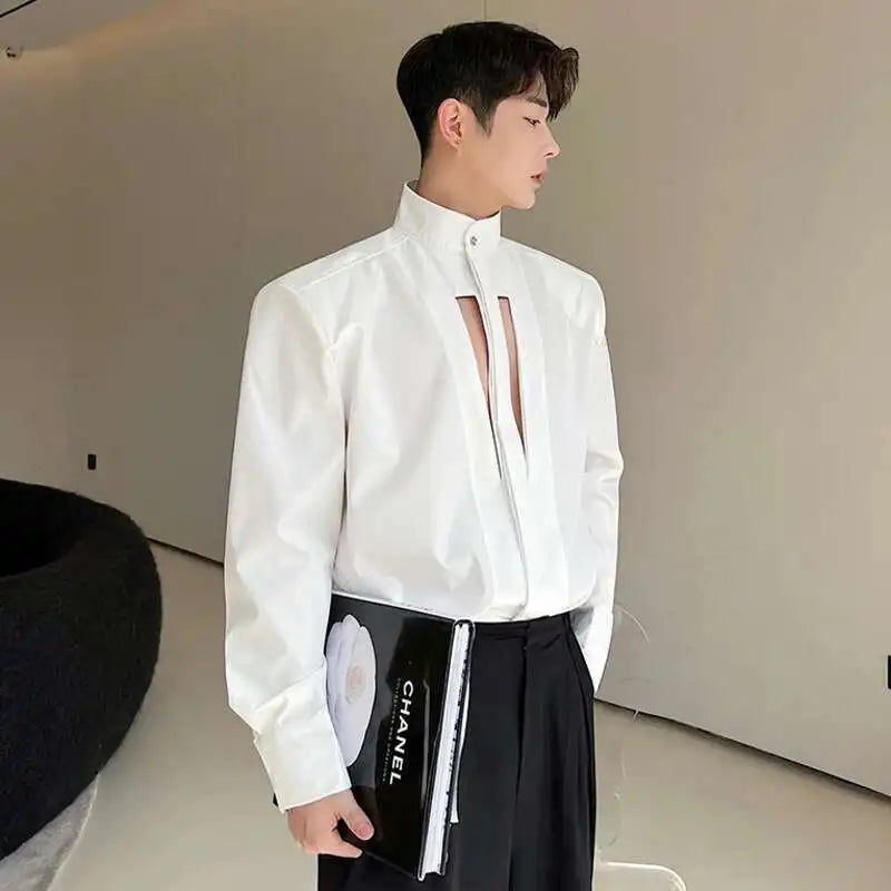 Cut Out Long Sleeve Shirt