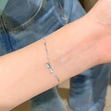 Silbernes Fulip Blumenarmband im Vintage-Stil