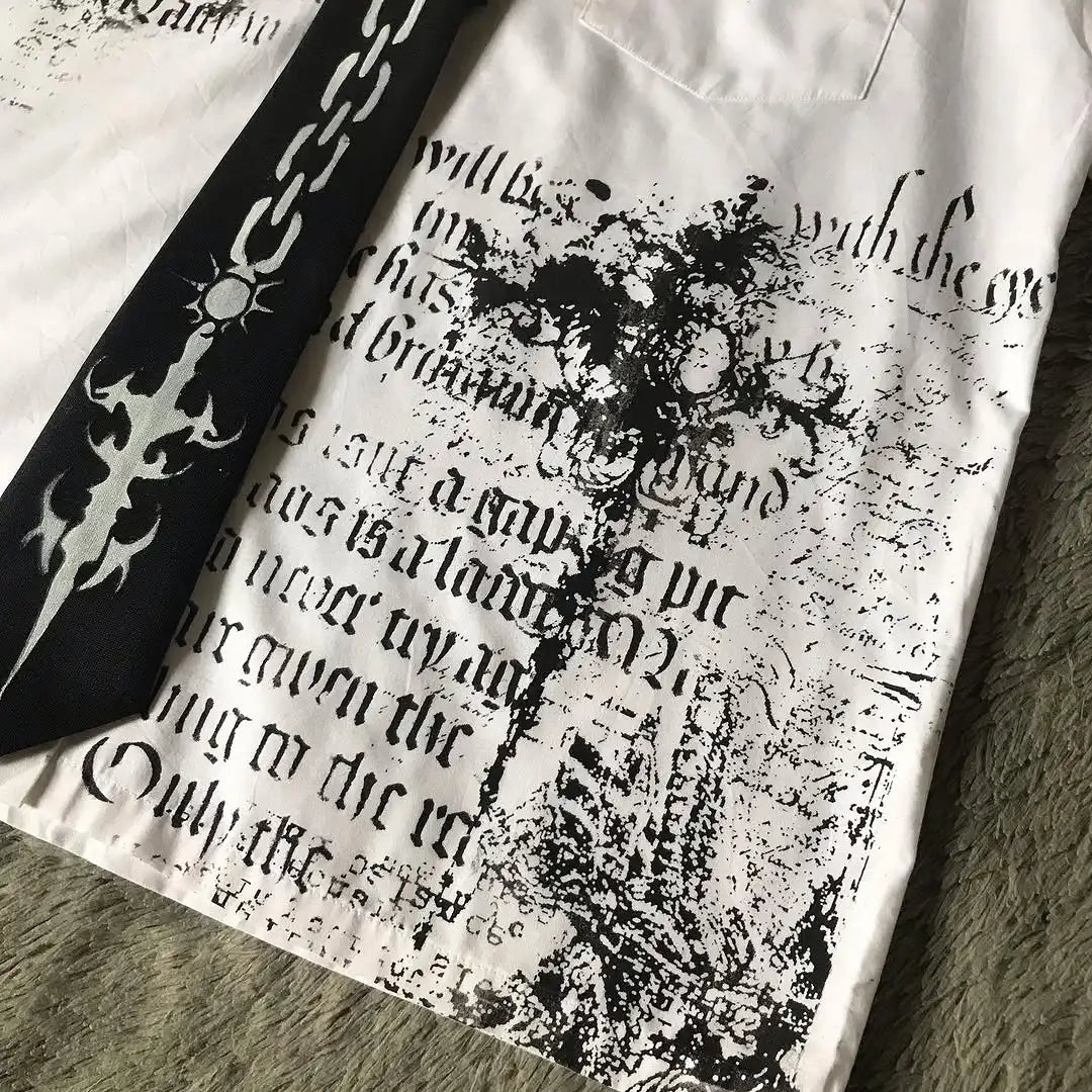 Y2K Gothic Tribial Shirt