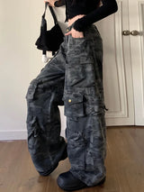 Low Rise Waist Camo Cargo Pants