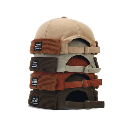 Beanies Strap Corduroy Skull Caps