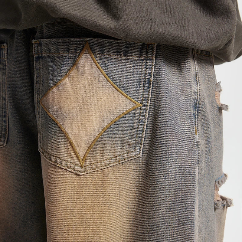 Grunge Ripped Off Jeans