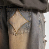 Grunge Ripped Off Jeans