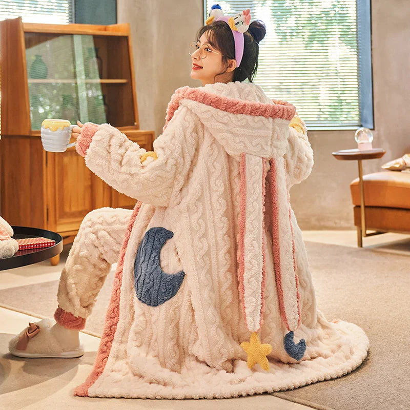 Crescent Moon Hooded Pyjamas