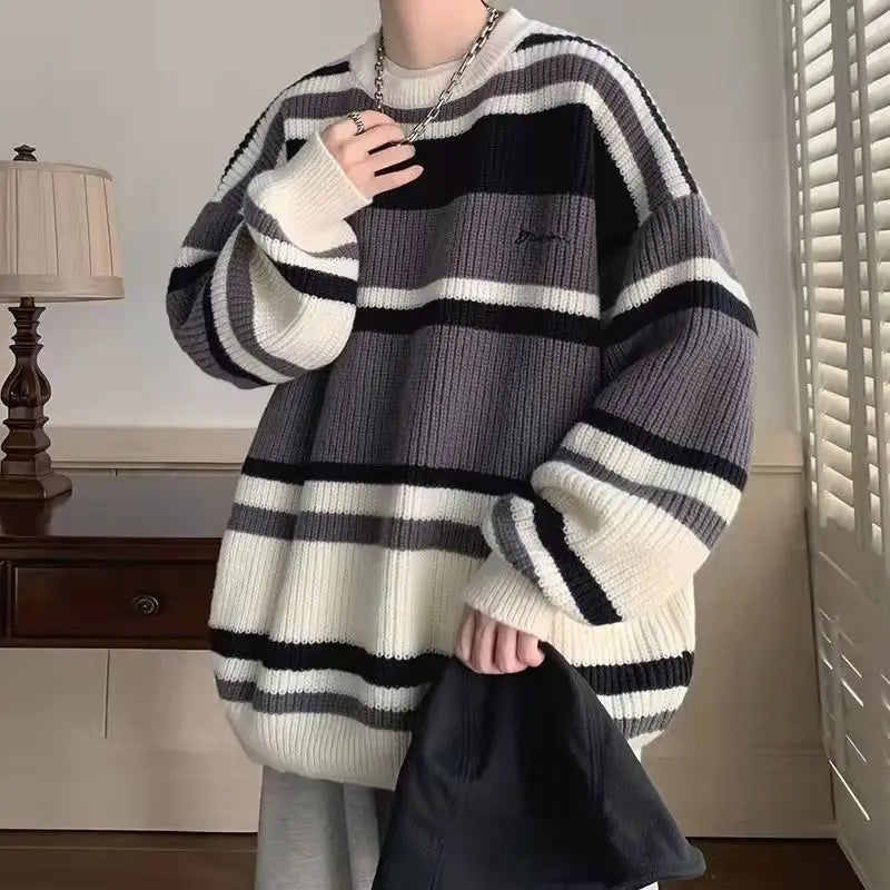Stripped Soft Boy Knitted Sweater