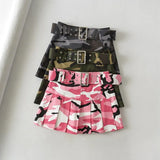 Retro Camouflage Mini Skirt