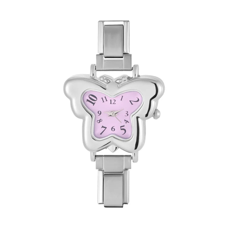 Italian Stainless Butterfly Watch