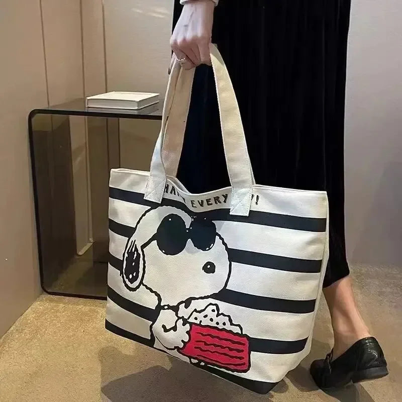 Chill Summer Dog Print Tote Bag