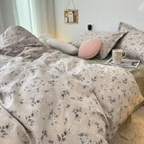 Korean Pink Letter Bedding Set