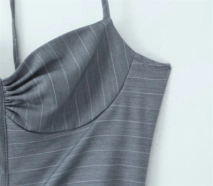 Flared Halter Mini Dress