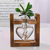 Creative Wooden Frame Small Vintage Vase