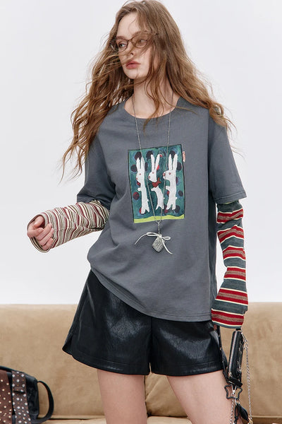 Autumn Layered Long Sleeve T-shirt