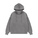 Basic Thick Fleece High Neck Hoodies