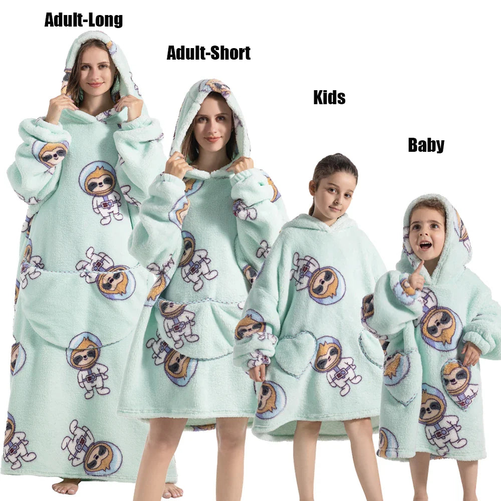 Oversized Blanket Family Matching Hoodie