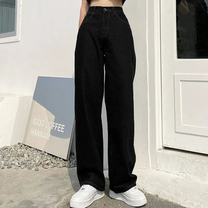 High Waist Vintage Wide Jeans