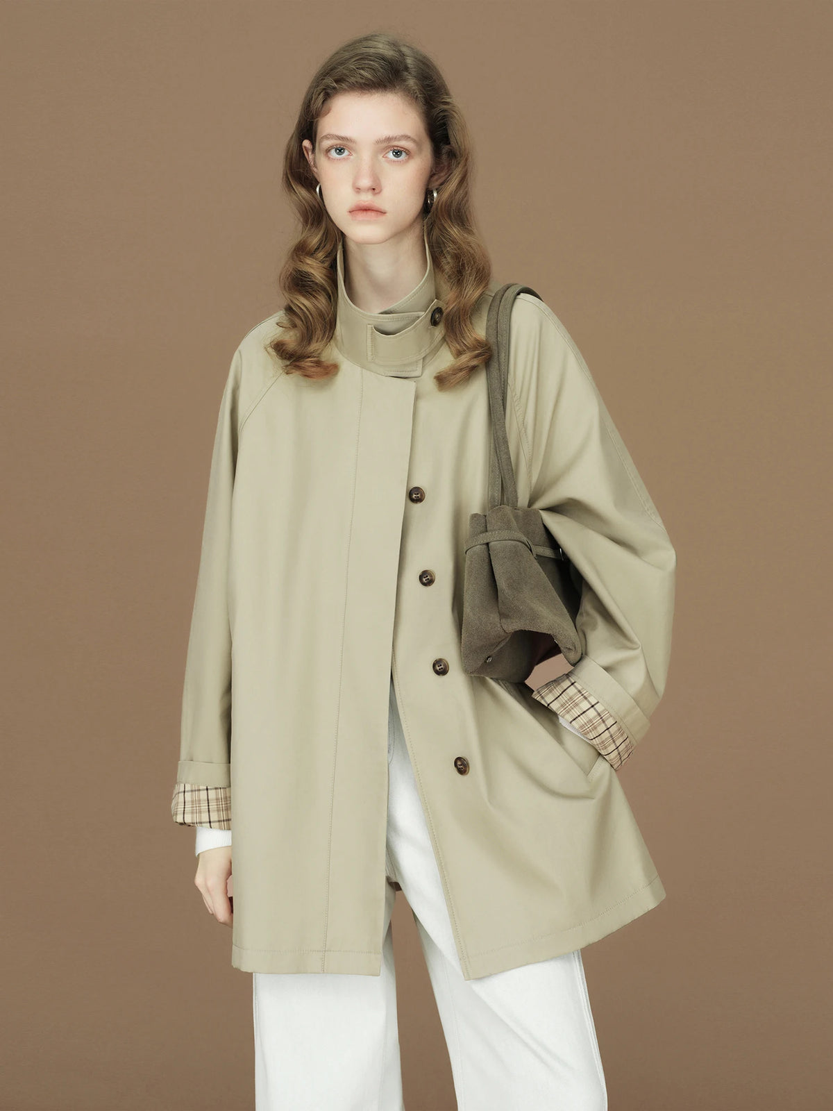 Heritage High Collar Trench Coat