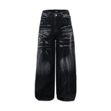Trendige Batik-Hose mit weitem Bein