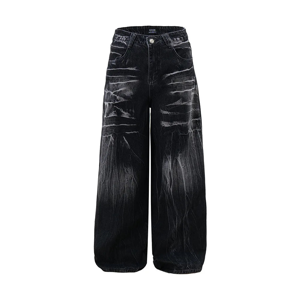 Trendige Batik-Hose mit weitem Bein