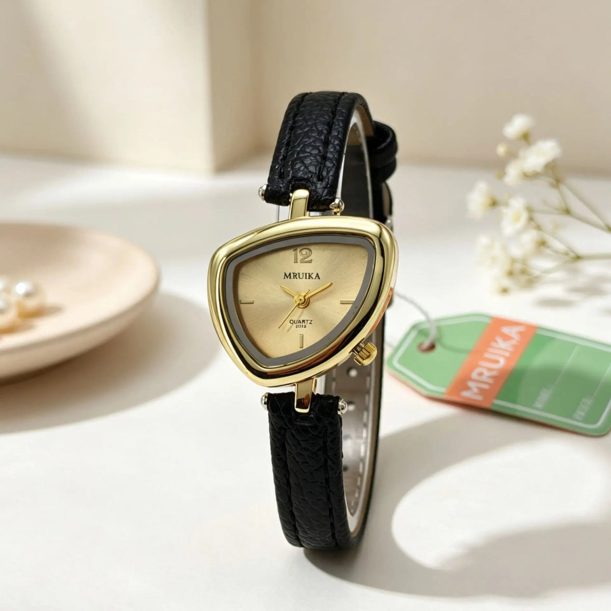 Y2K Triangle Women Leather Watch