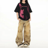 Vintage Graphic Kitten Printed T-Shirt