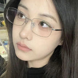 Soft Girl Square Glasses