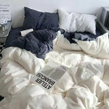 Korean Pink Letter Bedding Set