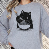 Noodles Cat Print Sweatshirt