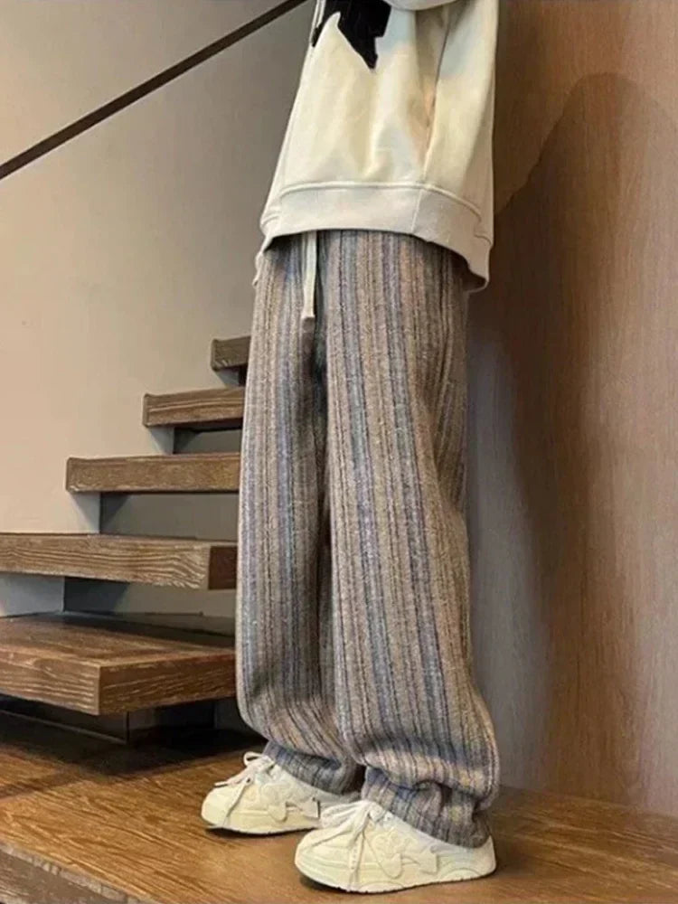 Comfy Woolen Straight Leg Pants