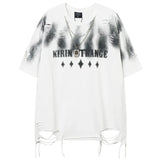 Distressed Crew Neck T-Shirt