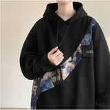 Embroidered Bear Pattern Oversized Hoodie