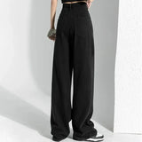 High Waist Stacked Straight Leg Jeans