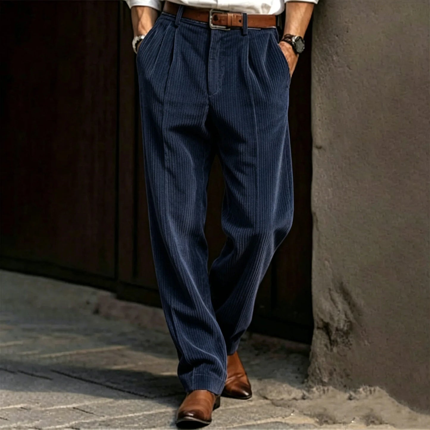 Men's Corduroy Striped Pants
