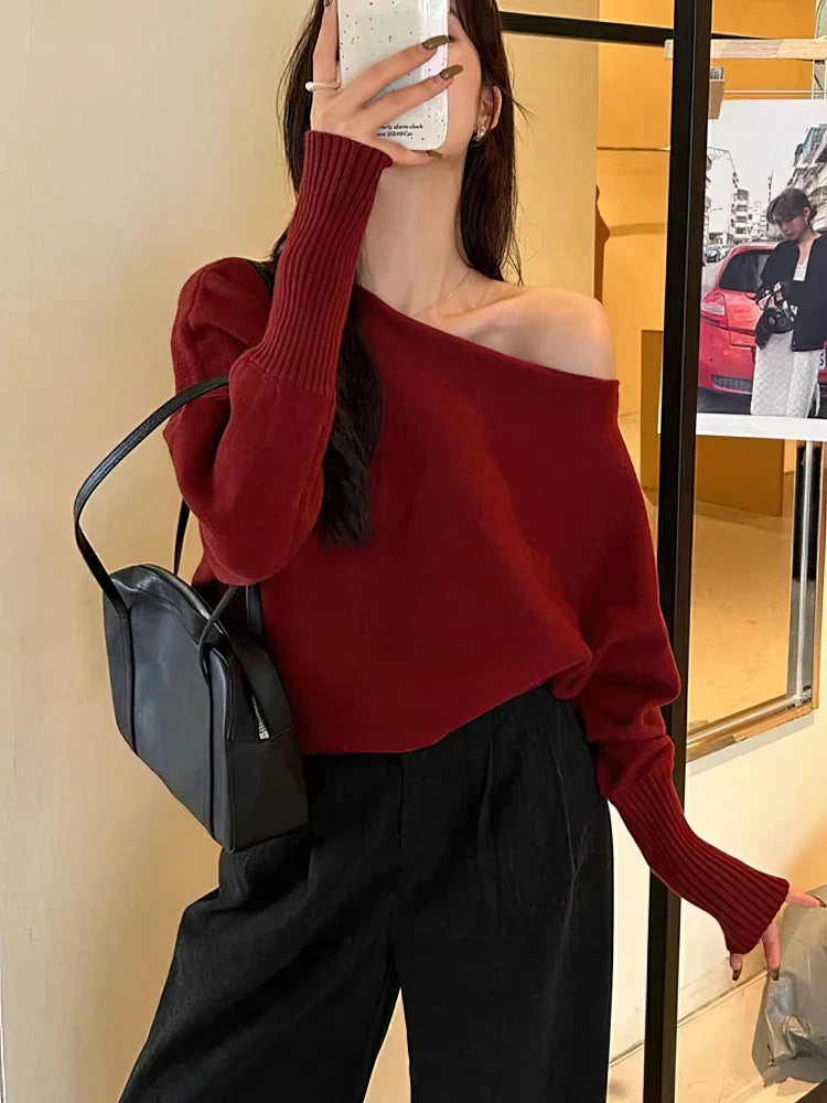 Cozy Oversized Knitted Pullover Sweater