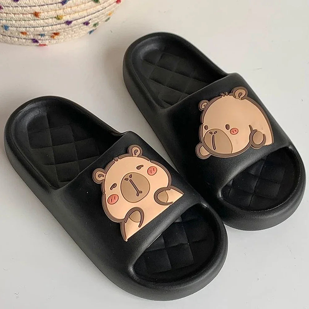 Capybara Thick Sole Slippers