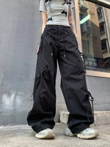 Pantalones cargo anchos de estilo "soft girl"