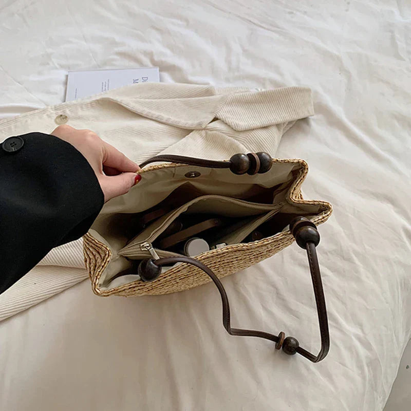 Women's Woven Vintage Shoulder Bag