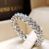 Luxus Silber Zirkonring