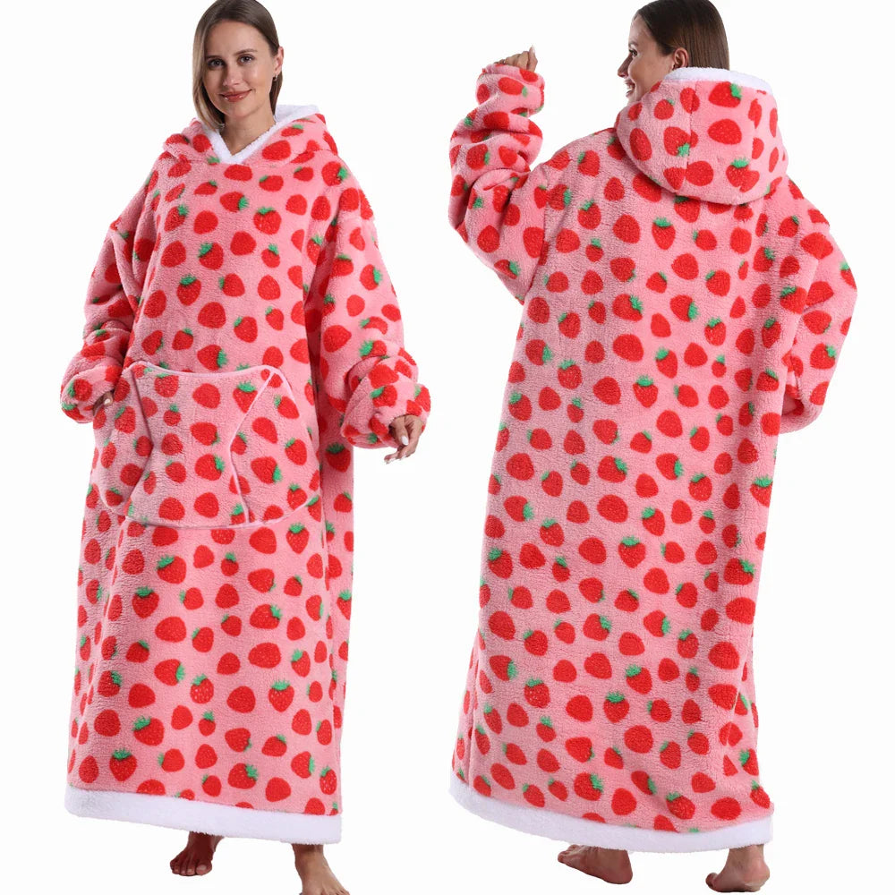 Cartoon Tragbare Homewear Pyjama-Decke