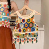 Handmade Knitted Vest Sleeveless Top