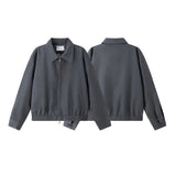 Stylish Gray Varsity Jacket