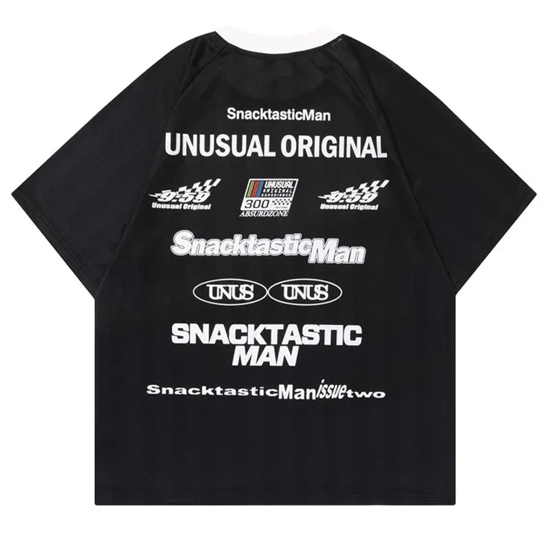 Retro Racing Striped T-Shirt