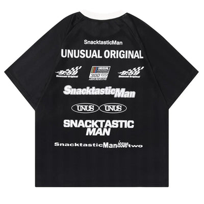 Retro Racing Striped T-Shirt