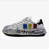 Retro Hand-Painted Graffiti Punk School Sneakers