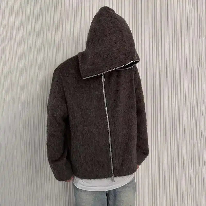 American Style Hooded Zipper Sweater